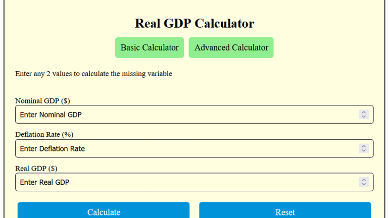 real gdp calculator