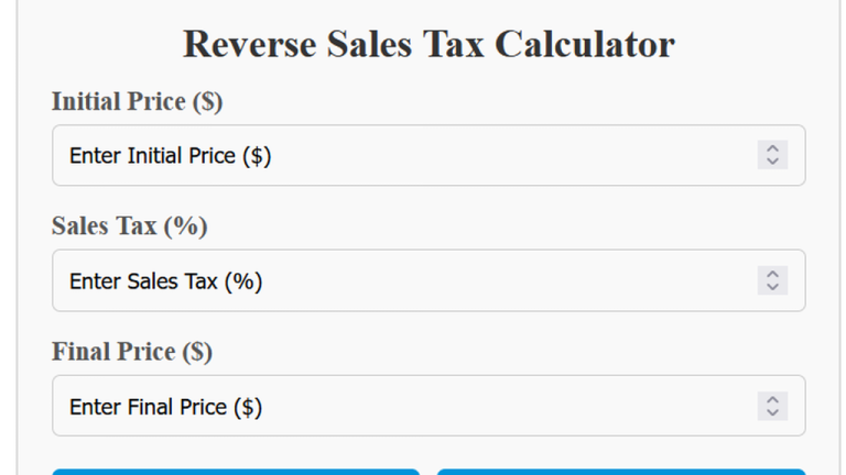 reverse sales tax calculator