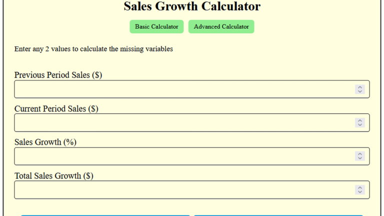 sales growth calculator