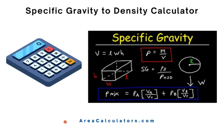 specific gravity to density calculator