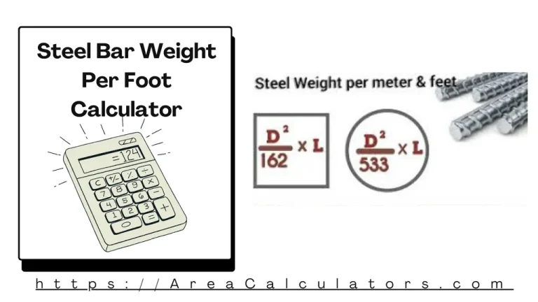 steel bar weight per foot calculator