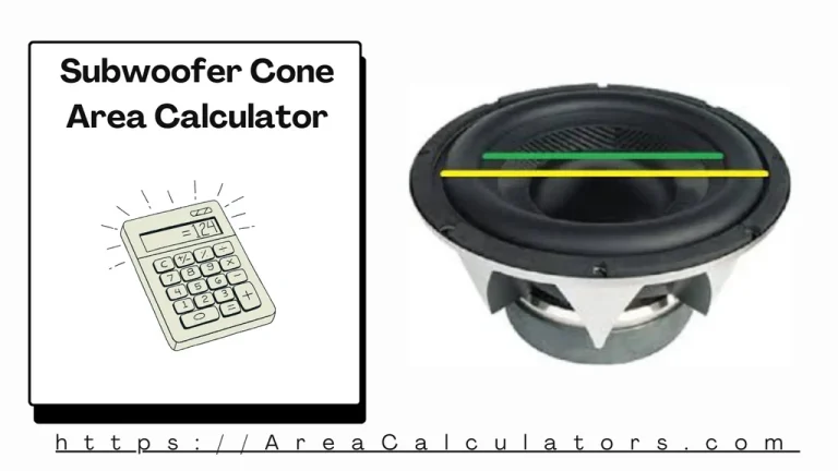 subwoofer cone area calculator