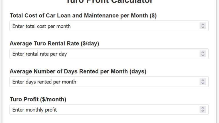 turo profit calculator