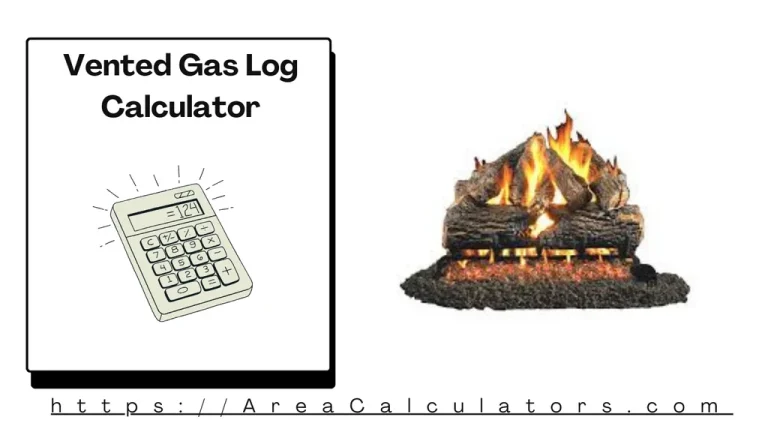 vented gas log calculator
