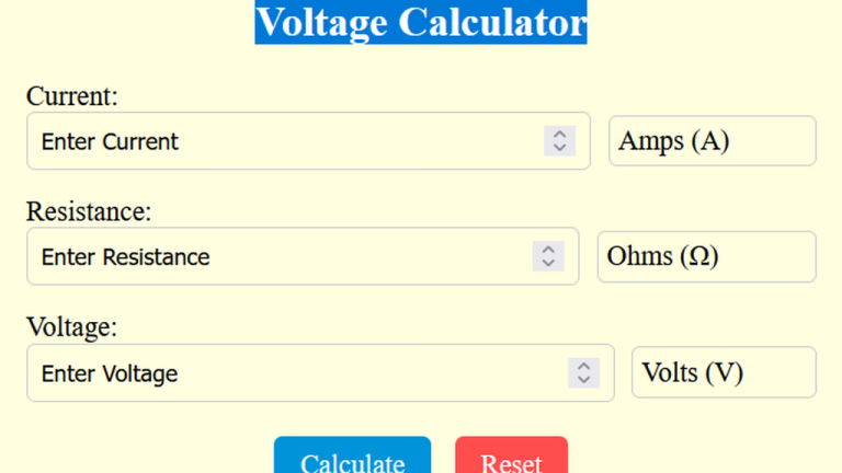 voltage calculator