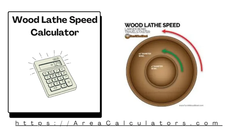 wood lathe speed calculator