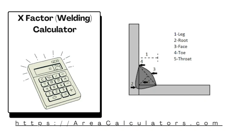 x factor welding calculator